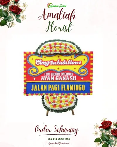Bunga Papan Congratulation di Siring Agung